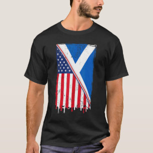 American Raised With Scottish Roots With Scotland T-shirt