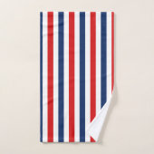 American Red White Blue Striped Bad Handdoek (Handdoek)