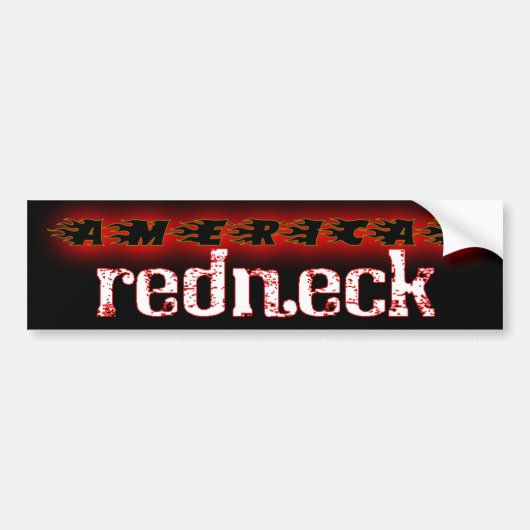 American Rednek Bumpersticker (Voorkant)
