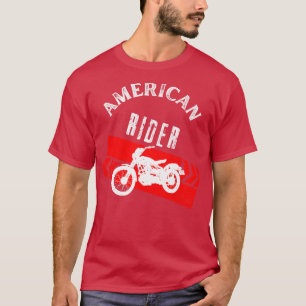 American Rider Motorcycle Biker T-shirt