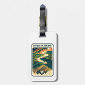 American River California kleuren Bagagelabel (Achterkant verticaal)