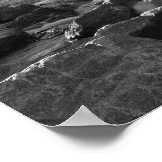 "American River", zwart & wit Poster (Hoek)