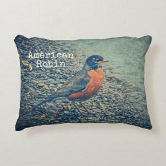 American Robin Bird Accent Kussen