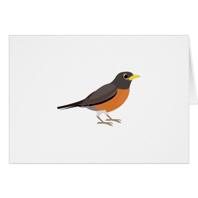 American Robin Illustration (Voorkant Horizontaal)