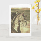 American Saddlebred Faux  Kaart (Gele Bloem)