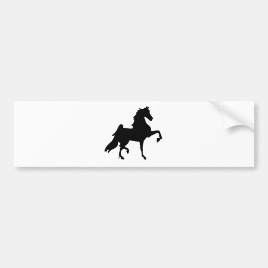 American Saddlebred Horse Bumpersticker (Voorkant)