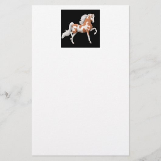 American Saddlebred Horse Stationery Briefpapier (Voorkant)