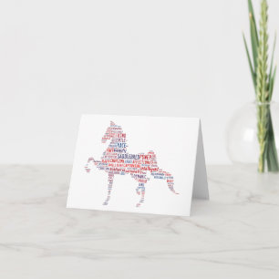 American Saddlebred Note Card Kaart
