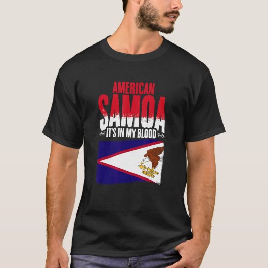 American Samoa In My Blood Samoa Pride Roots Ameri T-shirt (Voorkant)