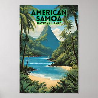 American Samoa National Park Reizen Poster