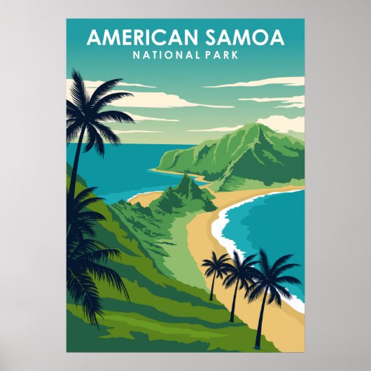 American Samoa National Park Travel Poster (Devant)