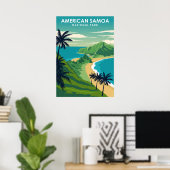 American Samoa National Park Travel Poster (Bureau à domicile)