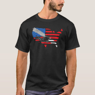American Scuba Diver Aquaholic Freediving Marine L T-shirt