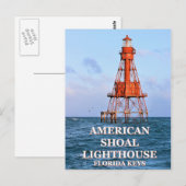 American Shoal Lighthouse, Briefkaart van Florida (Voorkant / Achterkant)
