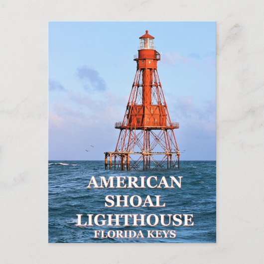 American Shoal Lighthouse, Briefkaart van Florida (Voorkant)
