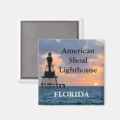 American Shoal Lighthouse, Floride Magnet (Recto/Verso)