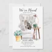 American Shorthair Cat Moving Faire-part (Devant)