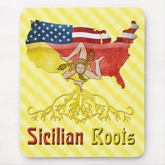 American Sicilian Roots Mousemat Muismat (Voorkant)