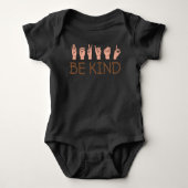 American Sign Language ASL Interpreter Kind Romper (Voorkant)