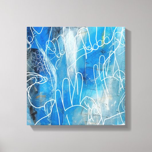 American Sign Language Canvas Afdruk (Voorkant)