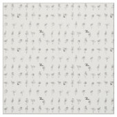 American Sign Language Chart stof (Swatch)