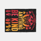 American Sign Language Puzzle Deaf Butterfly  Fleece Deken (Voorkant (Horizontaal))