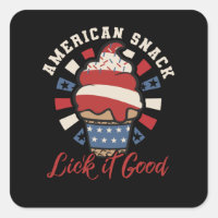 American Snack Ice Cream - Grappig 4 juli - USA