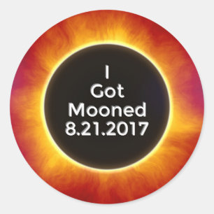 American Solar Eclipse heeft op 21 augustus jl. Ronde Sticker