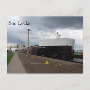 American Spirit Soo Locks postkaart