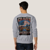 American Spirit: The Latest Hoodie Trends Trui (Achterkant volledig)