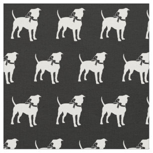 American Staffordshire Dog Silhouette Pet Amstaff Stof