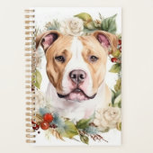 American Staffordshire Fête de la couronne de Noël (Devant)