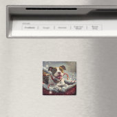 American Staffordshire Hond Kerstfeest Magneet (Insitu (Vaatwasser))