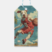 American Staffordshire Hondenbasketbal Cadeaulabel (Voorkant)