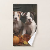 American Staffordshire Puppy Automne Délice (Serviette à main)