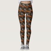 American Staffordshire Puppy Herfst Verrukking Leggings (Voorkant)