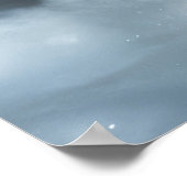 American Staffordshire Sneeuwslee Kerstmis Poster (Hoek)