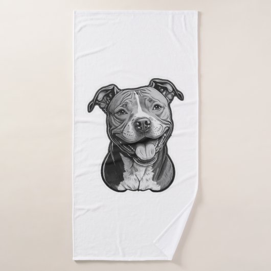 American Staffordshire Terrier (Serviette de bain)