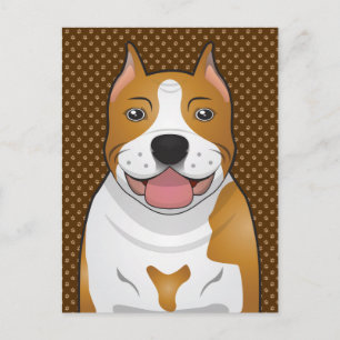 American Staffordshire Terrier (Amstaff) Briefkaart