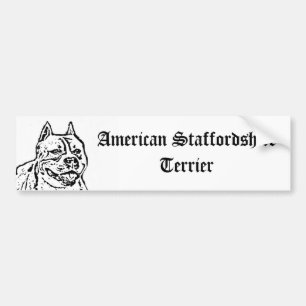 American Staffordshire Terrier bumpersticker
