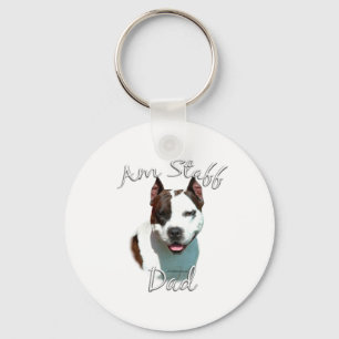 American Staffordshire Terrier Dad 2 Sleutelhanger