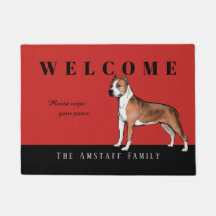 American Staffordshire Terrier Doormat