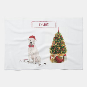 American Staffordshire Terrier Funny Kersthond Theedoek
