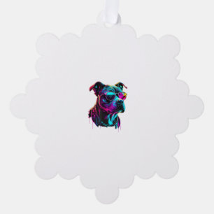 American Staffordshire Terrier Honden Amerikaans p Ornament Kaart