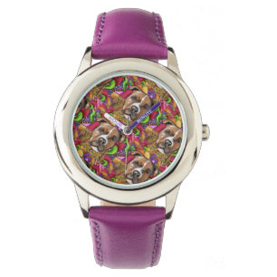 AMERICAN STAFFORDSHIRE TERRIËR  HORLOGE