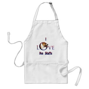 American Staffordshire Terrier Ik Liefde Standaard Schort