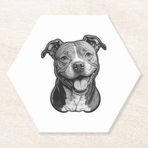 American Staffordshire Terrier Kartonnen Onderzetters