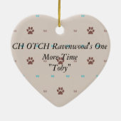 American Staffordshire Terrier Keramisch Ornament (Achterkant)