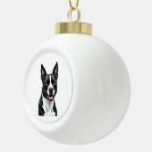 American Staffordshire Terrier Keramische Bal Ornament (Rechts)