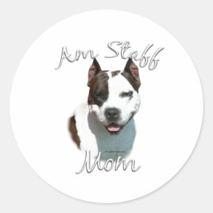 American Staffordshire Terrier Ma 2 Ronde Sticker